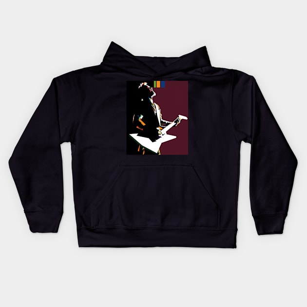 WPAP - james hetfield Kids Hoodie by pucil03